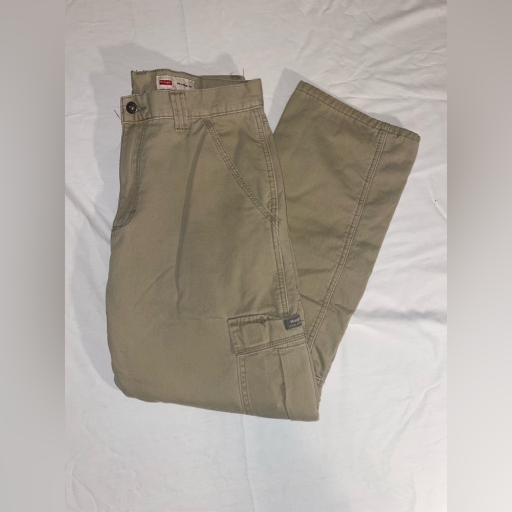 Wrangler Co Men's Relaxed Fit Fleece Lined Cargo Pants
